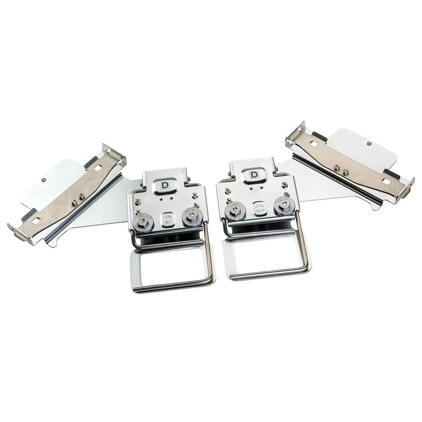Brother embroidery machine hoop frames with metal clips and adjustment knobs