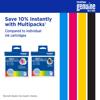 Brother genuine ink cartridge multipacks in cyan, magenta, yellow, and black colors