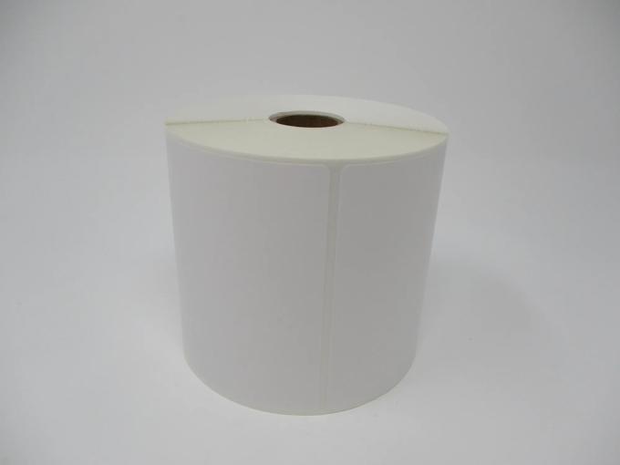 Brother white die-cut label roll on cardboard core for professional labeling