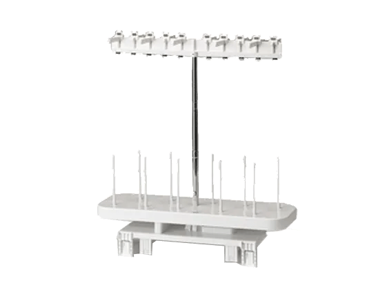Brother sewing machine thread stand with multiple spool holders and stabilizing base