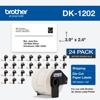Brother DK-1202 shipping labels, 24-pack die-cut paper rolls for QL series label printers