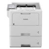 Brother HL-L6415DWT monochrome laser printer with dual paper trays and touchscreen display