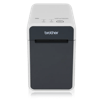 Brother TD-2120NW wireless label printer with compact white and gray design