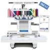 Brother Entrepreneur Pro X 10-needle embroidery machine with colorful thread spools