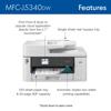 Brother MFC-J5340DW all-in-one inkjet printer with touchscreen and automatic duplex printing