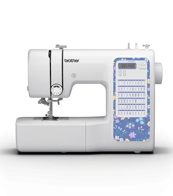 Brother CP2160L sewing machine with LCD screen and floral faceplate design