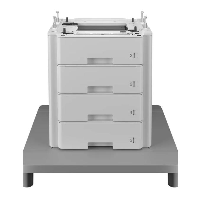 Brother TT4000 tower tray unit with four paper trays on gray base