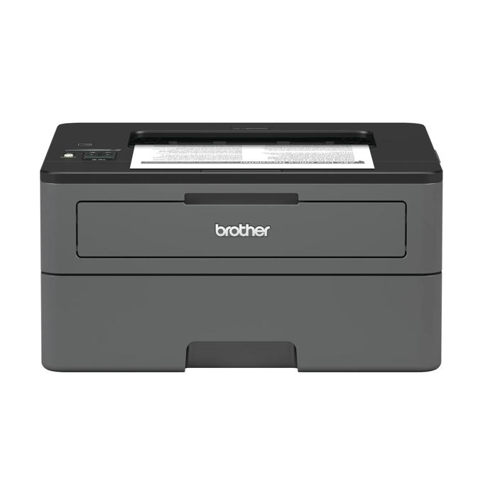 Brother HL-L2370DW monochrome laser printer with wireless connectivity printing document