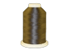 Brother embroidery thread spool in olive green on white background