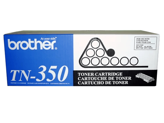 Brother TN-350 black toner cartridge box for laser printers