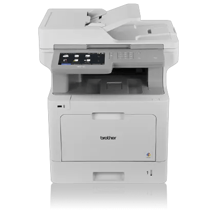 Brother MFC-L9570CDW color laser all-in-one printer with touchscreen and dual paper trays