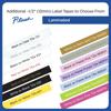 Brother P-touch laminated label tapes in various colors, 1/2-inch width