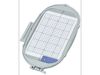 Brother embroidery hoop with grid template for precise fabric positioning