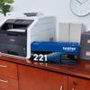 Brother Genuine TN221BK Standard-yield Black Toner Cartridge, , small