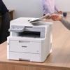 Brother all-in-one laser printer with automatic document feeder in office setting