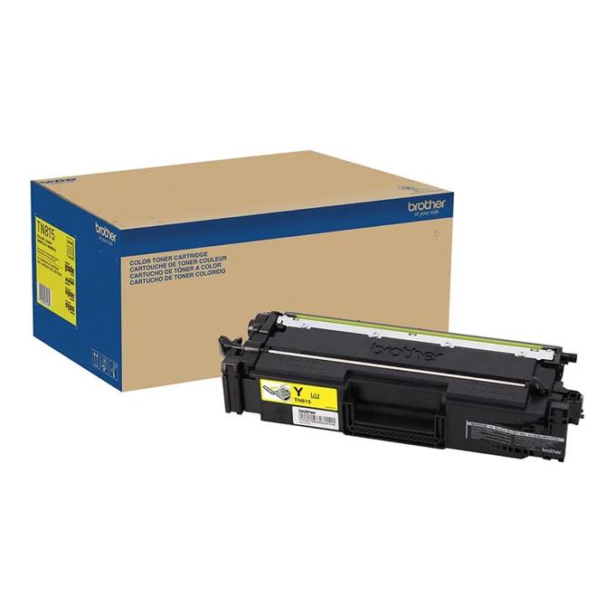 Brother Genuine TN815Y Super High-yield Yellow Toner Cartridge, Yellow, large