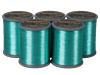 Brother teal polyester embroidery thread spools, 300m, 210 dtex weight