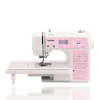 Máquina de coser computarizada Brother SQ9100 con panel rosa y puntadas incorporadas