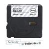 Brother Btag-131 labeling tape cartridge, 12mm, black ink on clear background