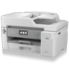 Brother MFCJ5845DWXL all-in-one inkjet printer with dual paper trays and touchscreen
