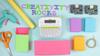 Brother P-touch label maker organizing colorful craft storage containers for kids