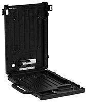 Brother PA-FFC-600HC floor-standing printer cabinet with open front panel and storage tray