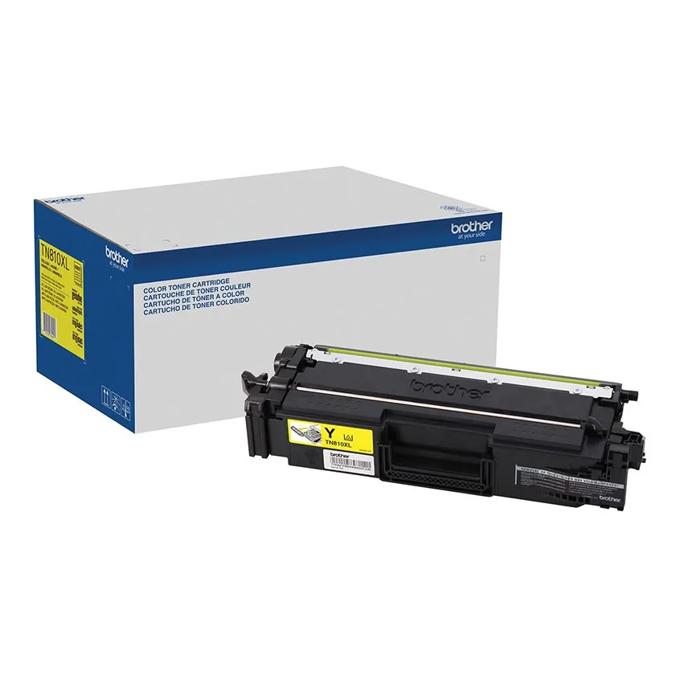 Brother Genuine TN810XLY High-yield Yellow Toner Cartridge, Yellow, large