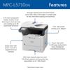 Brother MFC-L5710DN monochrome laser all-in-one printer with touchscreen and automatic document feeder