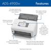 Brother ADS-4900W wireless document scanner with touchscreen and 100-page auto feeder