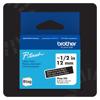 Brother P-touch label tape, 12mm white on black, model Btag-335