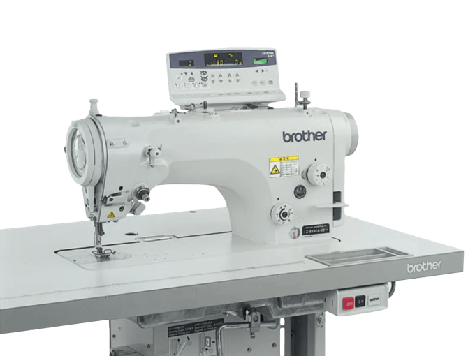 Brother industrial sewing machine with digital control panel and automatic thread trimmer