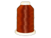 Brother embroidery thread spool in rust orange on white cone