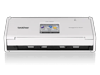 Brother ADS-1500W wireless compact document scanner with touchscreen display