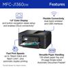 Brother MFC-J1360DW all-in-one printer with wireless connectivity and color display