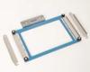Brother embroidery hoop frame with magnetic clamps and measurement guides