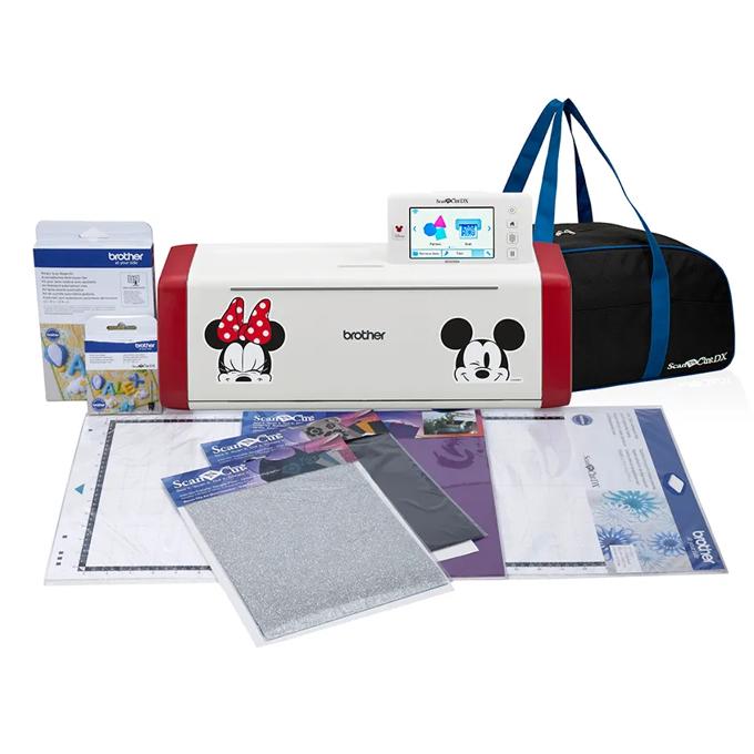 Brother ScanNCut SDX230D Disney cutting machine bundle with carrying case and accessories