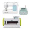Brother all-in-one crafting bundle with sewing machine, label maker, and electronic cutting machine