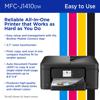 Brother MFC-J1410DW all-in-one printer with color touchscreen and document feeder