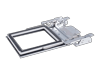Brother embroidery hoop frame with adjustable clamps for precise fabric positioning
