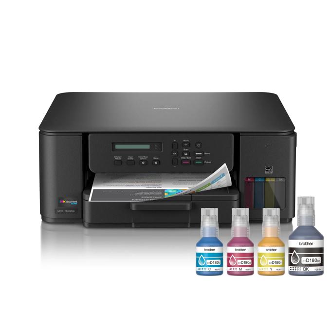 Brother MFC-T580DW all-in-one wireless inkjet printer with refillable ink bottles