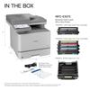 Brother MFC-EX575 color laser all-in-one printer with toner cartridges and accessories