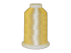 Brother embroidery thread spool in pale yellow polyester on white cone