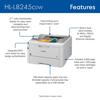 Brother HL-L8245CDW color laser printer with wireless connectivity and touchscreen display