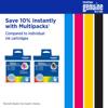 Brother LC504 and LC504XL multipack ink cartridges in cyan, magenta, yellow, and black