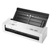 Brother ADS-1250W compact wireless scanner with open document feeder on white background