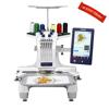 Brother PR670E embroidery machine with touchscreen and colorful thread spools