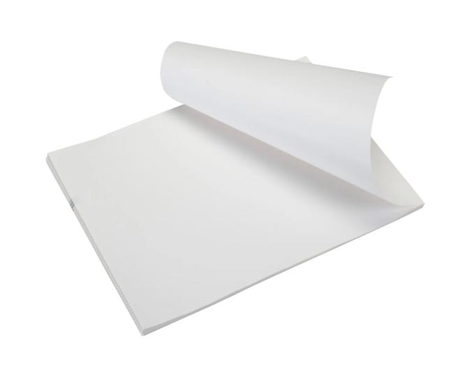 Brother fan-fold paper stack with perforated edges for continuous printing