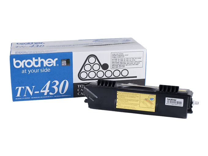 Brother Genuine TN430 Black Toner Cartridge, Black, large