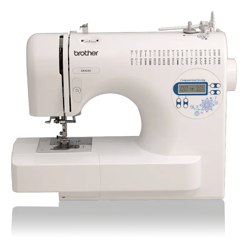 Brother XR4040 computerized sewing machine with LCD display and built-in stitches