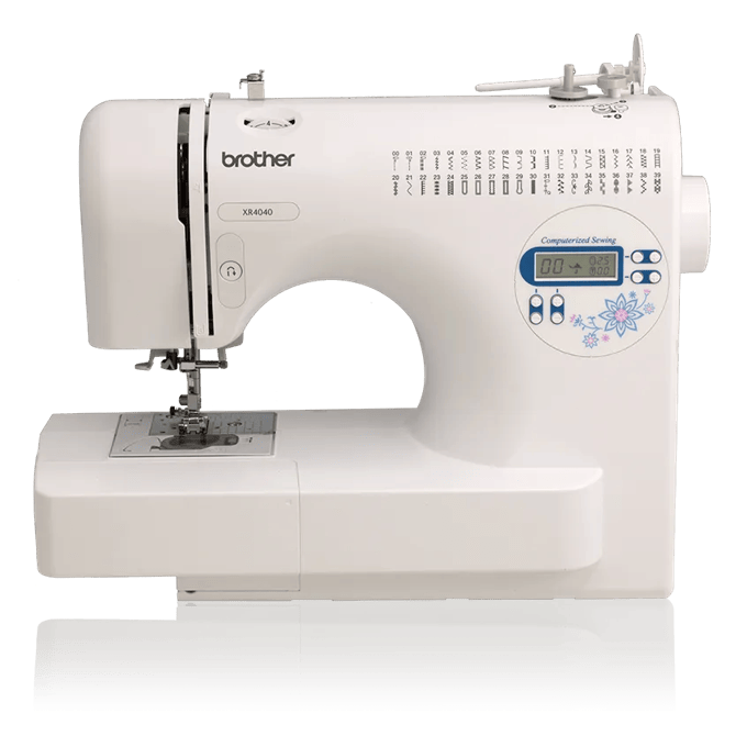 Brother XR4040 computerized sewing machine with LCD display and built-in stitches